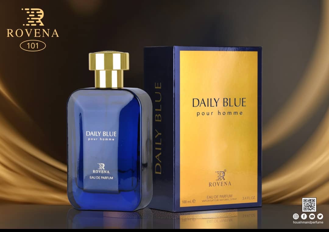 ادکلن مردانه روونا رایحه DAILY BLUEحجم۱۰۰میل (اماراتی اورجینال)