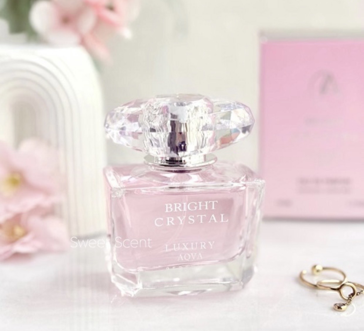 ادکلن زنانه لاکچری اکوا رایحه BRIGHT CRYSTALحجم۵۰میل