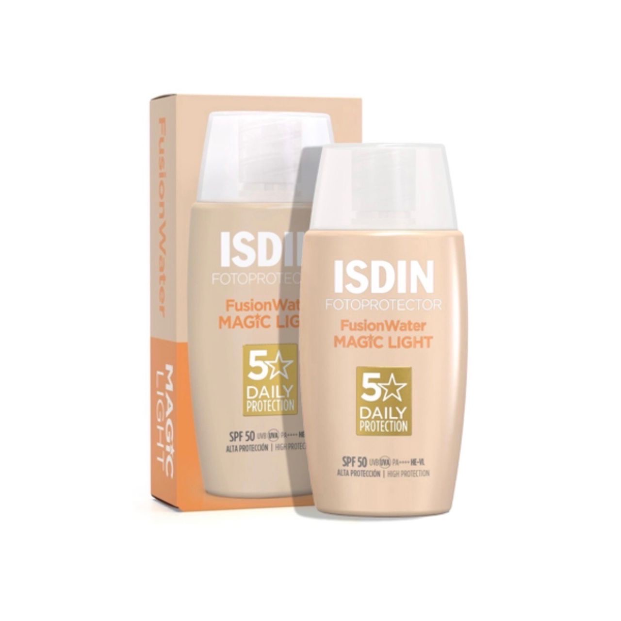 ضد آفتاب فیوژن واتر مجیک ایزدین ISDIN SPF60 رنگی | محافظت قوی در برابر آفتاب، پوشانندگی طبیعی و جذب سریع بدون حس سنگینی ۵۰ میل (اورجینال)