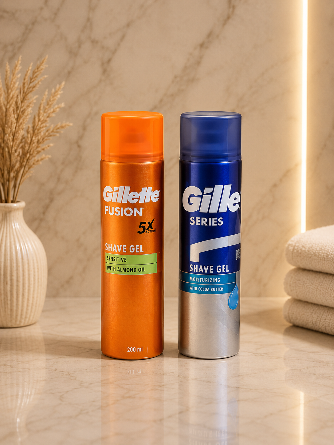 ژل اصلاح مردانه ژیلت Gillette | اصلاح روان، کاهش سوزش و محافظت از پوست، حجم ۲۰۰ میل (اورجینال)