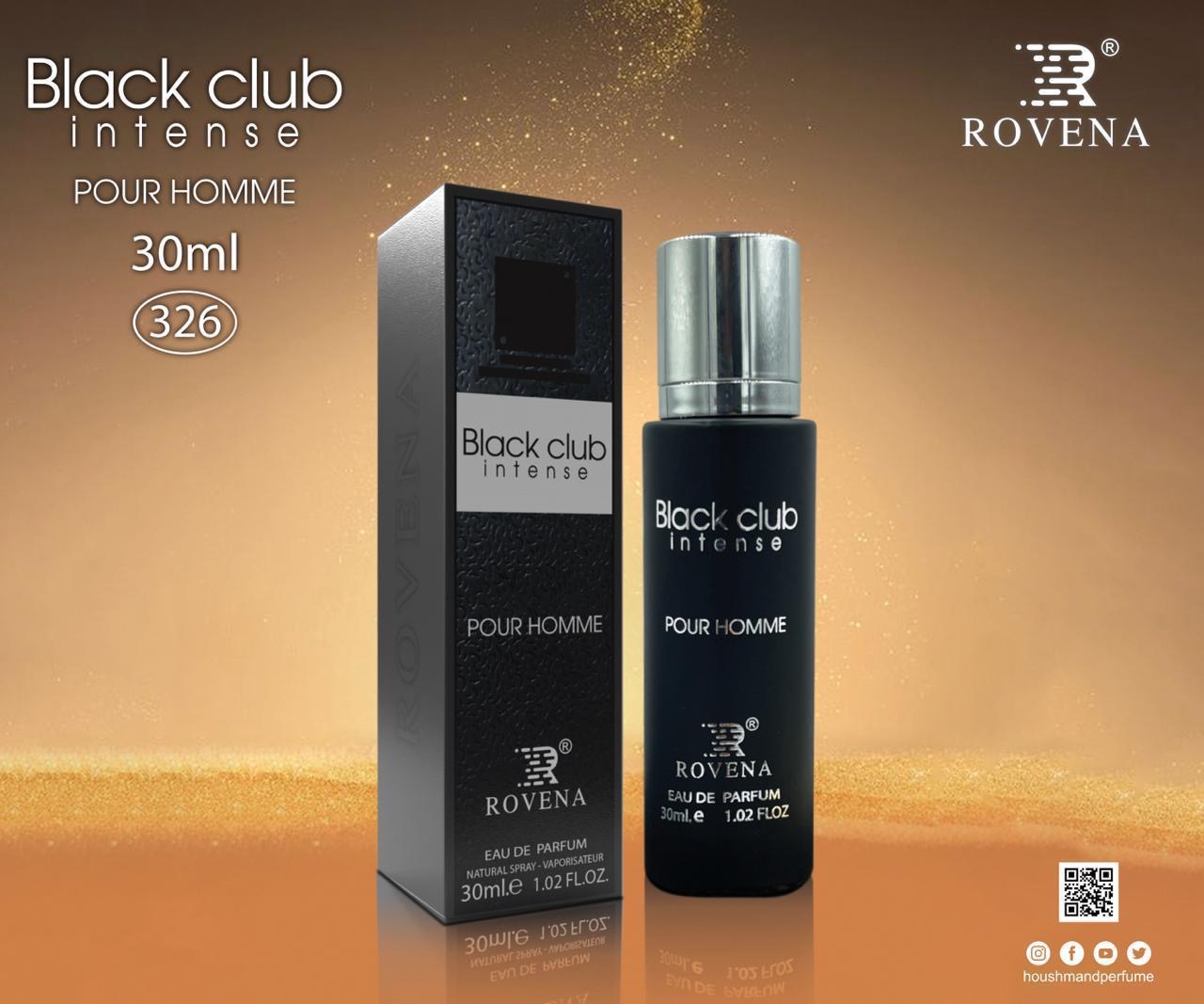 ادکلن مردانه روونا رایحه Black clubحجم۳۰میل (اماراتی اورجینال)