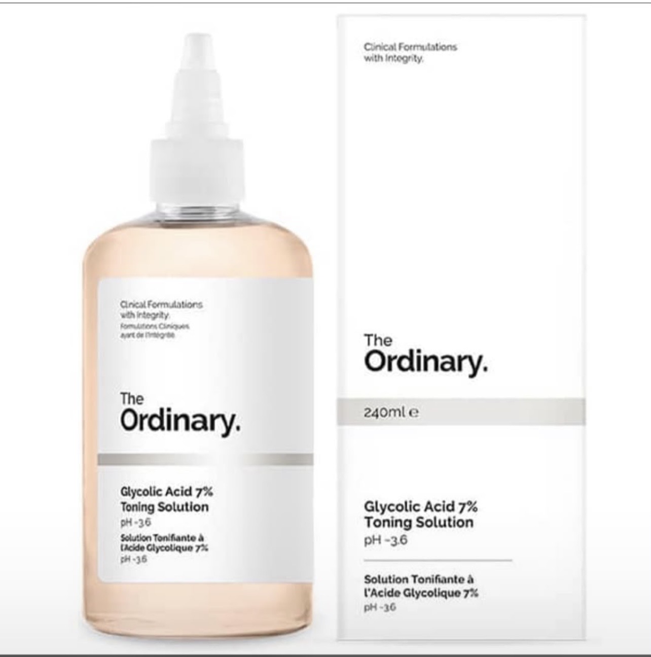 تونر گلیکولیک اسید ۷٪ اوردینری The Ordinary | لایه‌بردار ملایم، روشن‌کننده، کمک به کاهش لک و بهبود بافت پوست حجم ۲۴۰ میل (اورجینال(