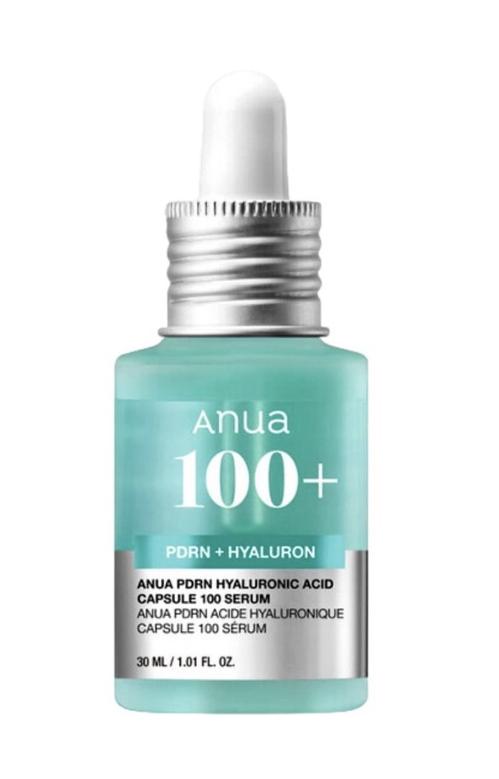 سرم PDRN + Hyaluron آنوا 100+؛ آبرسان، ضد چروک و ترمیم‌کننده پوست حجم 30 میل (اورجینال