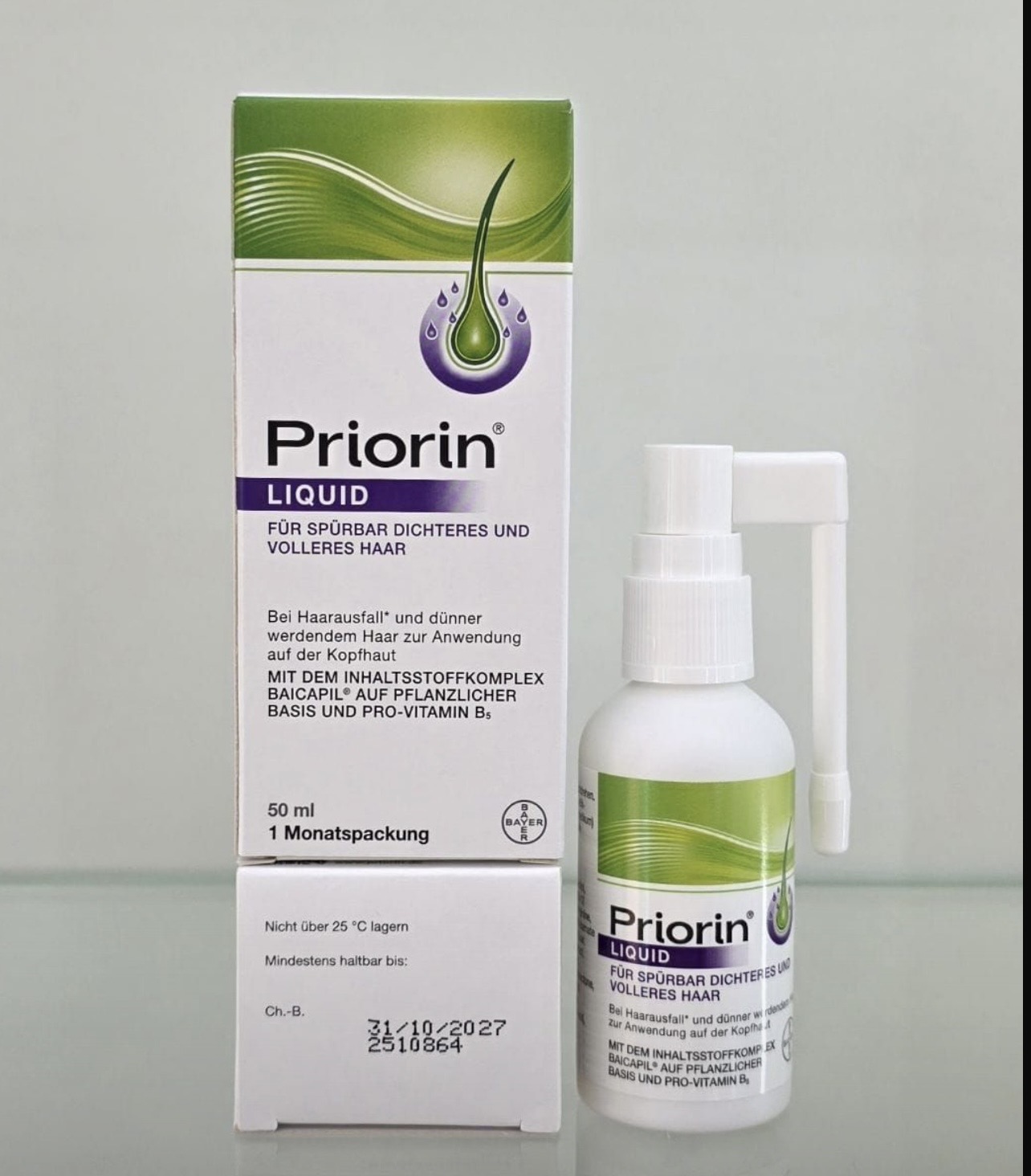 اسپری ضد ریزش مو لیکوئید پریورین Priorin Liquid for Hair Loss(ا‌اورجینال)