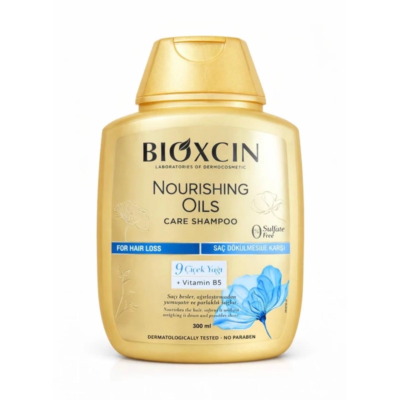 شامپو ضد ریزش بیوکسین طلایی Bioxcin | بدون سولفات، حجم ۳۰۰ میلی‌لیتر، تقویت‌کننده ریشه مو، کمک به کاهش ریزش مو، افزایش استحکام و ضخامت تارهای مو، پاکسازی ملایم بدون آسیب به مو، مناسب موهای رنگ‌شده، کراتینه و حساس، فاقد سولفات و پارابن، مناسب استفاده روزانه (اورجینال)