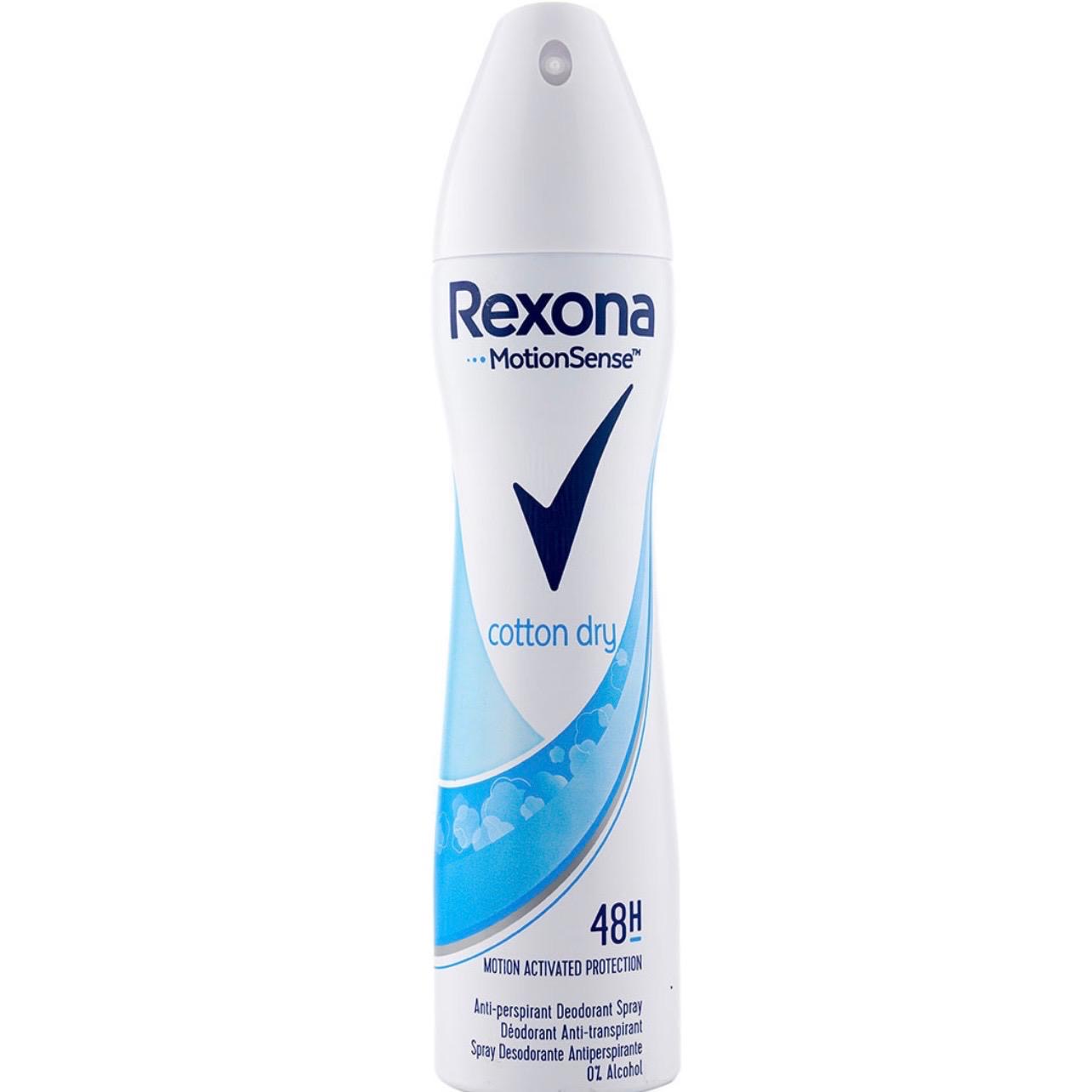 اسپری ضد تعریق زنانه  رکسونا Rexona | محافظت ۴۸ ساعته، رایحه ماندگار و حجم ۲۰۰ میل (اورجینال)
