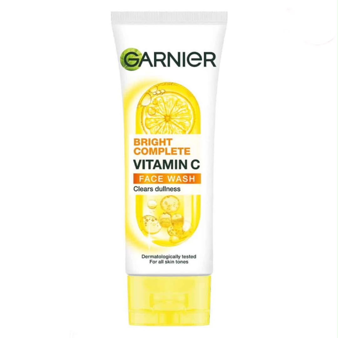 وم شستشوی صورت گارنیر Garnier Bright Complete Vitamin C | حاوی ویتامین C، روشن‌کننده و حجم ۱۰۰ میل (اورجینال)