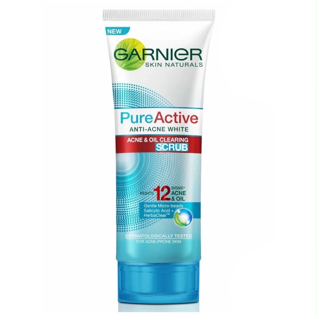 فوم شستشوی صورت گارنیر Garnier Pure Active | ضد جوش، کنترل چربی، لایه‌بردار ملایم و حجم ۱۰۰ میل (اورجینال)