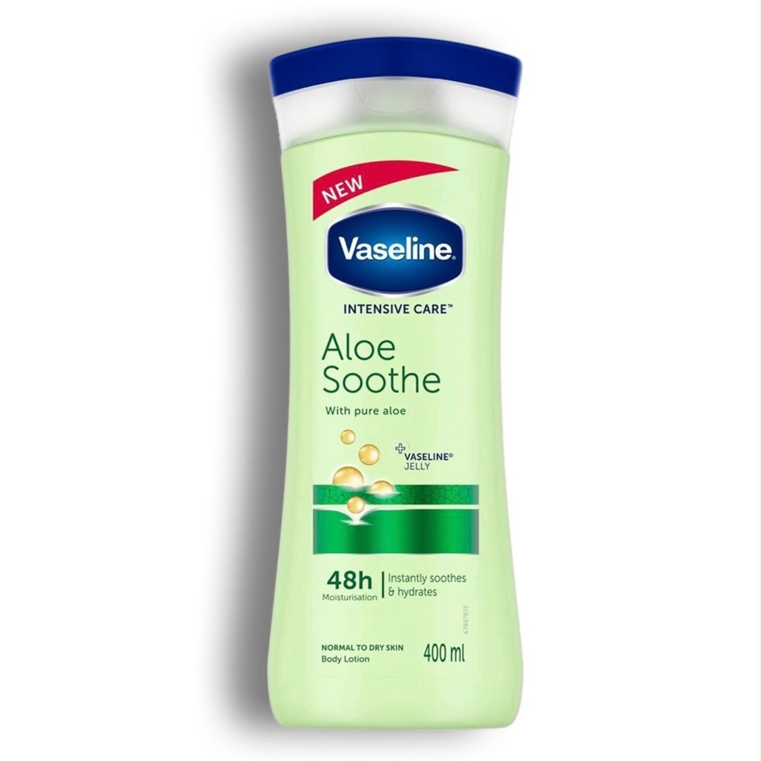 لوسیون بدن وازلین Vaseline ۴۰۰ میل | آبرسان، نرم‌کننده و مرطوب‌کننده پوست (اورجینال)