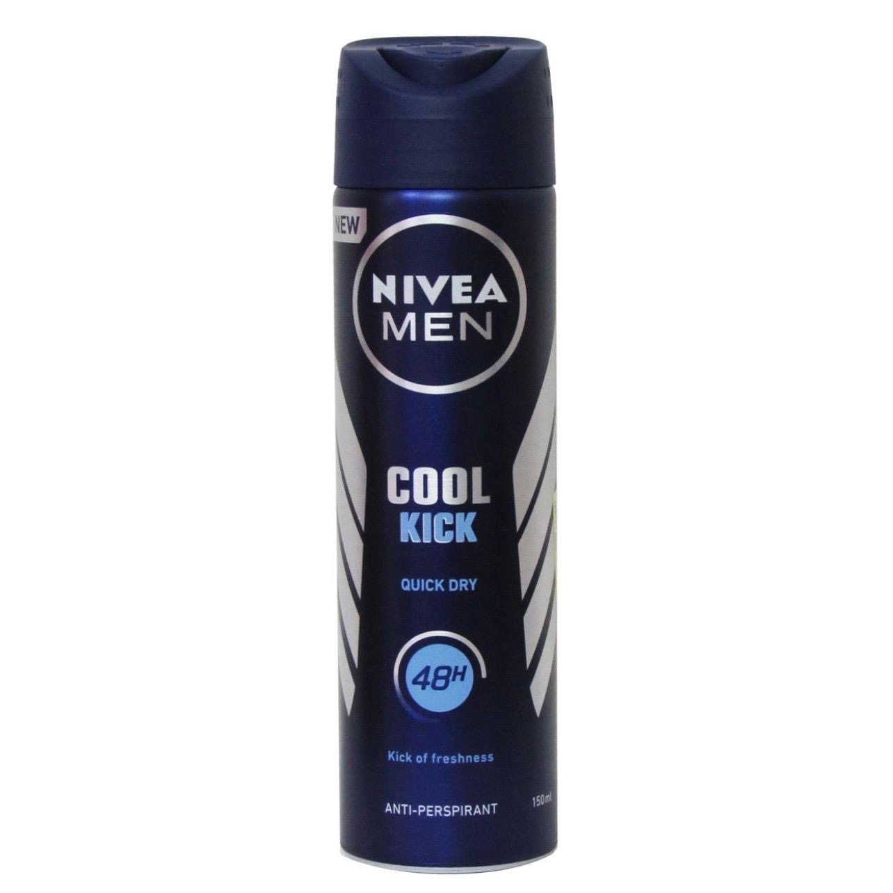 اسپری ضد تعریق مردانه نیوآ NIVEA | محافظت ۴۸ ساعته، خوشبوکننده و حجم ۱۵۰ میل (اورجینال)