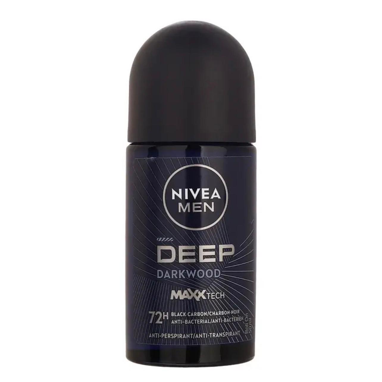 مام رول ضد تعریق مردانه نیوآ NIVEA | محافظت ۴۸ ساعته، خوشبوکننده و حجم ۵۰ میل (اورجینال)