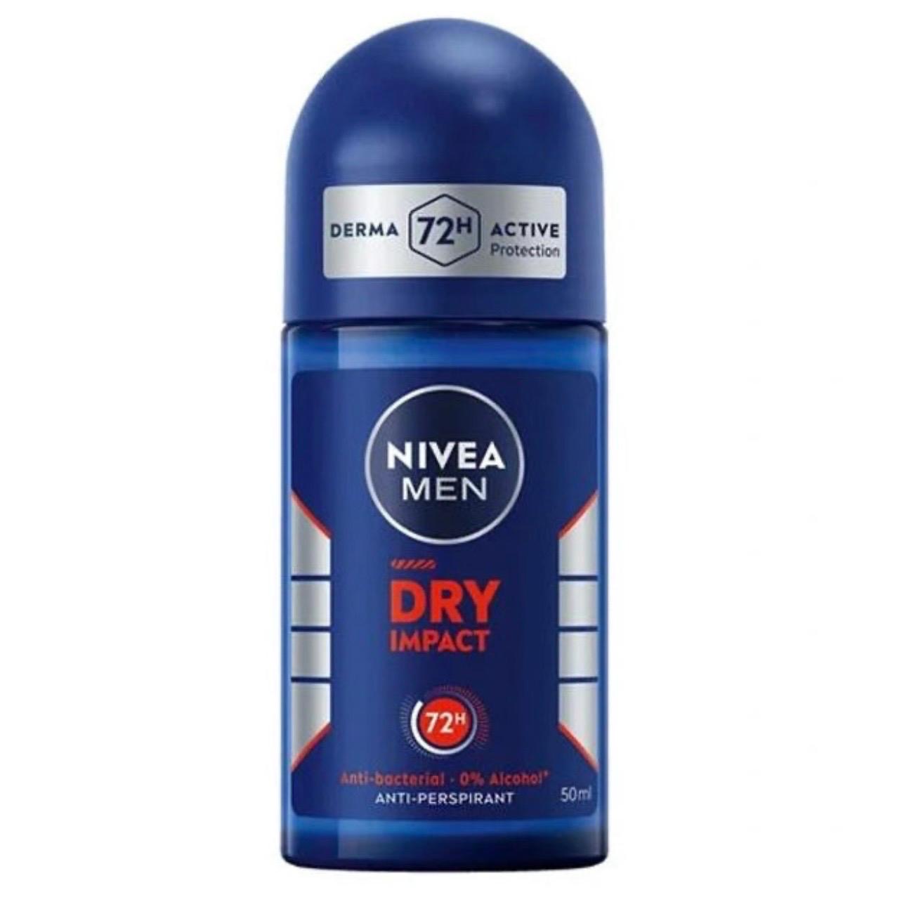 مام رول ضد تعریق مردانه نیوآ NIVEA | محافظت ۴۸ ساعته، خوشبوکننده و حجم ۵۰ میل (اورجینال)