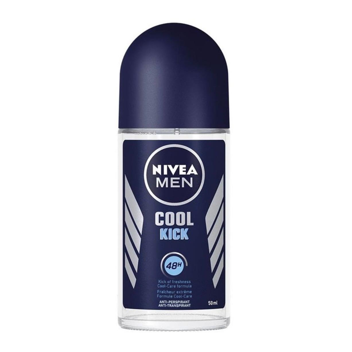 مام رول ضد تعریق مردانه نیوآ NIVEA | محافظت ۴۸ ساعته، خوشبوکننده و حجم ۵۰ میل (اورجینال)