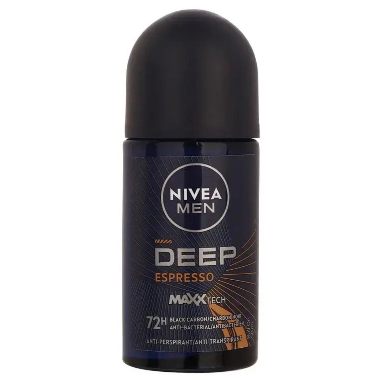 مام رول ضد تعریق مردانه نیوآ NIVEA | محافظت ۴۸ ساعته، خوشبوکننده و حجم ۵۰ میل (اورجینال)