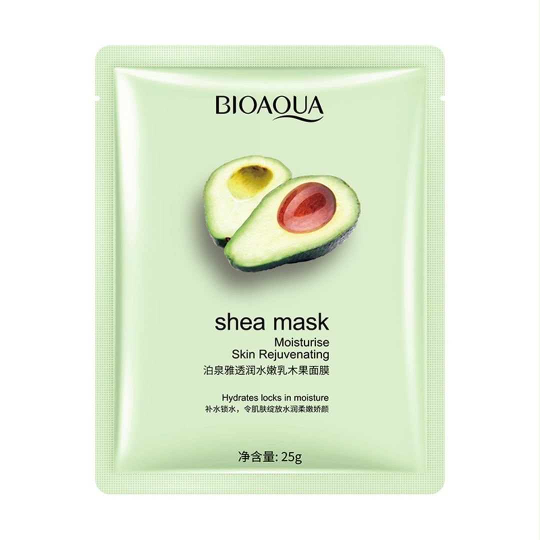 ماسک ورقه‌ای صورت بیواکوا BIOAQUA آووکادو روشن‌کننده، آبرسان و مرطوب‌کننده (اورجینال)