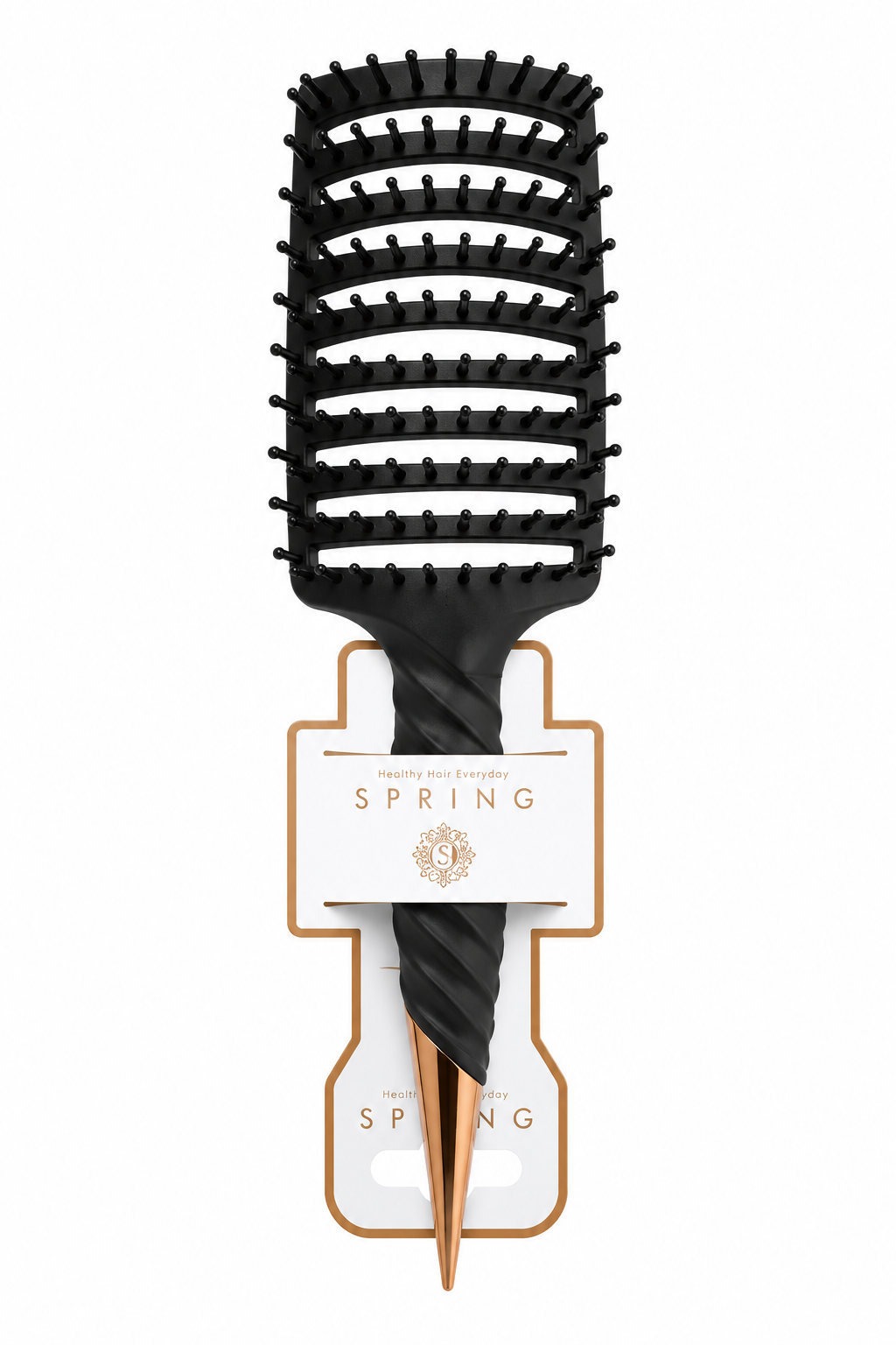 برس مخصوص اکستنشن آلمانی Spring مدل B008 | برس موهای اکستنشن، گره‌گشا و مناسب مراقبت روزانه (اورجینال)