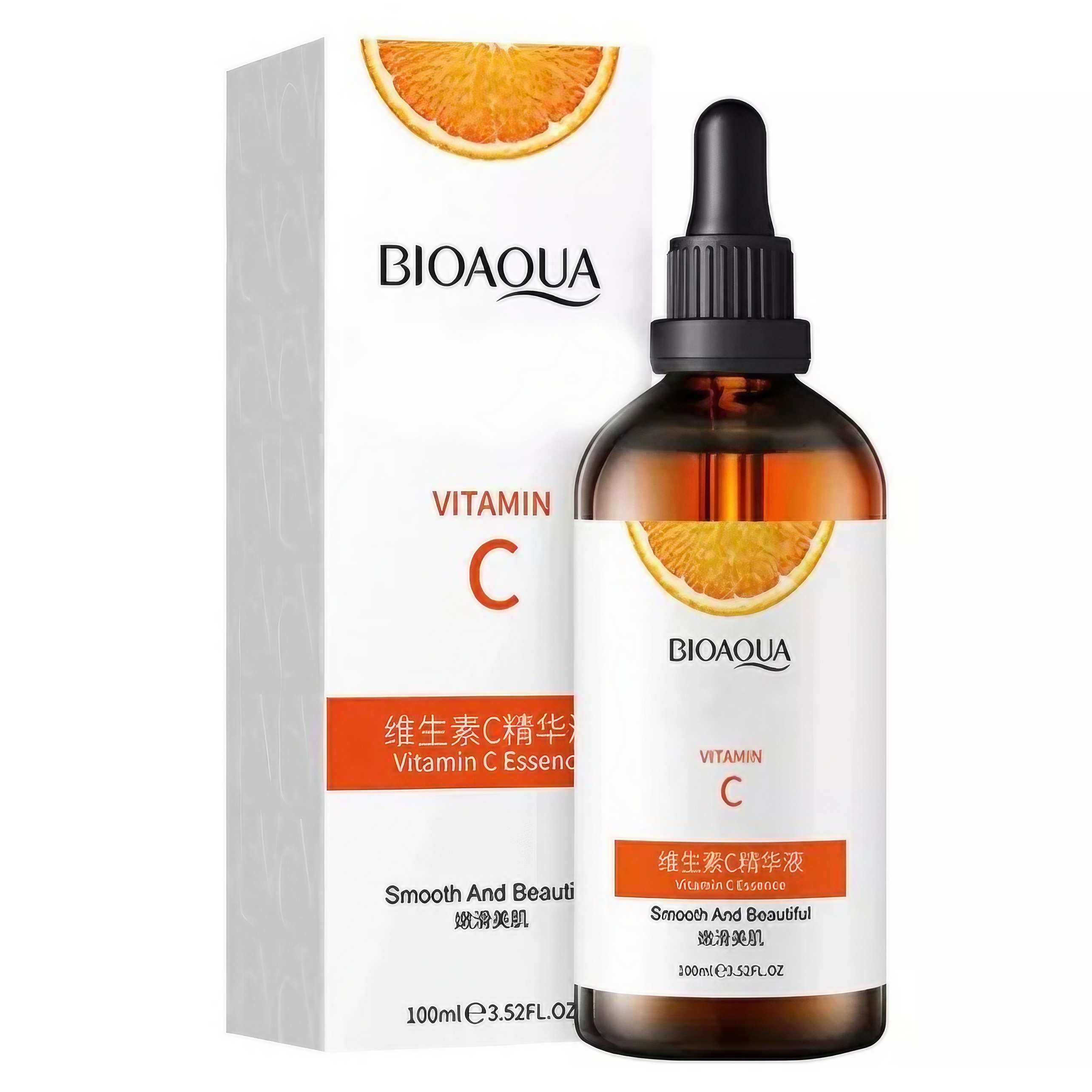 سرم ویتامین C بیوآکوا Bioaqua | سرم روشن‌کننده، آبرسان و تقویت‌کننده پوست با رایحه پرتقال، مناسب انواع پوست ۱۰۰ میل (اورجینال)