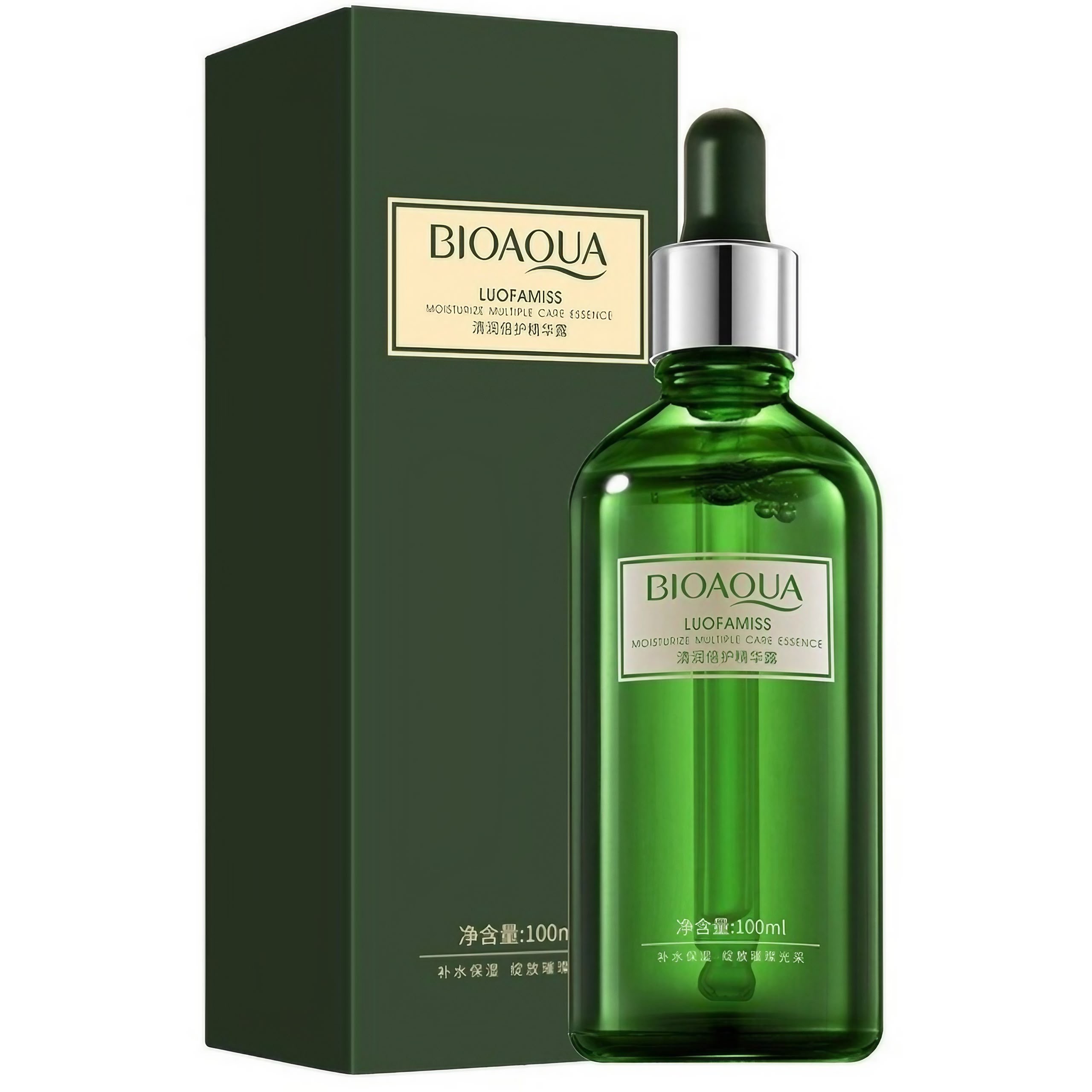 سرم ضد جوش چای سبز بیوآکوا BIOAQUA حجم 100 میلی‌لیتر | کمک به کنترل چربی پوست، کاهش ظاهر جوش و آبرسان (اورجینال)