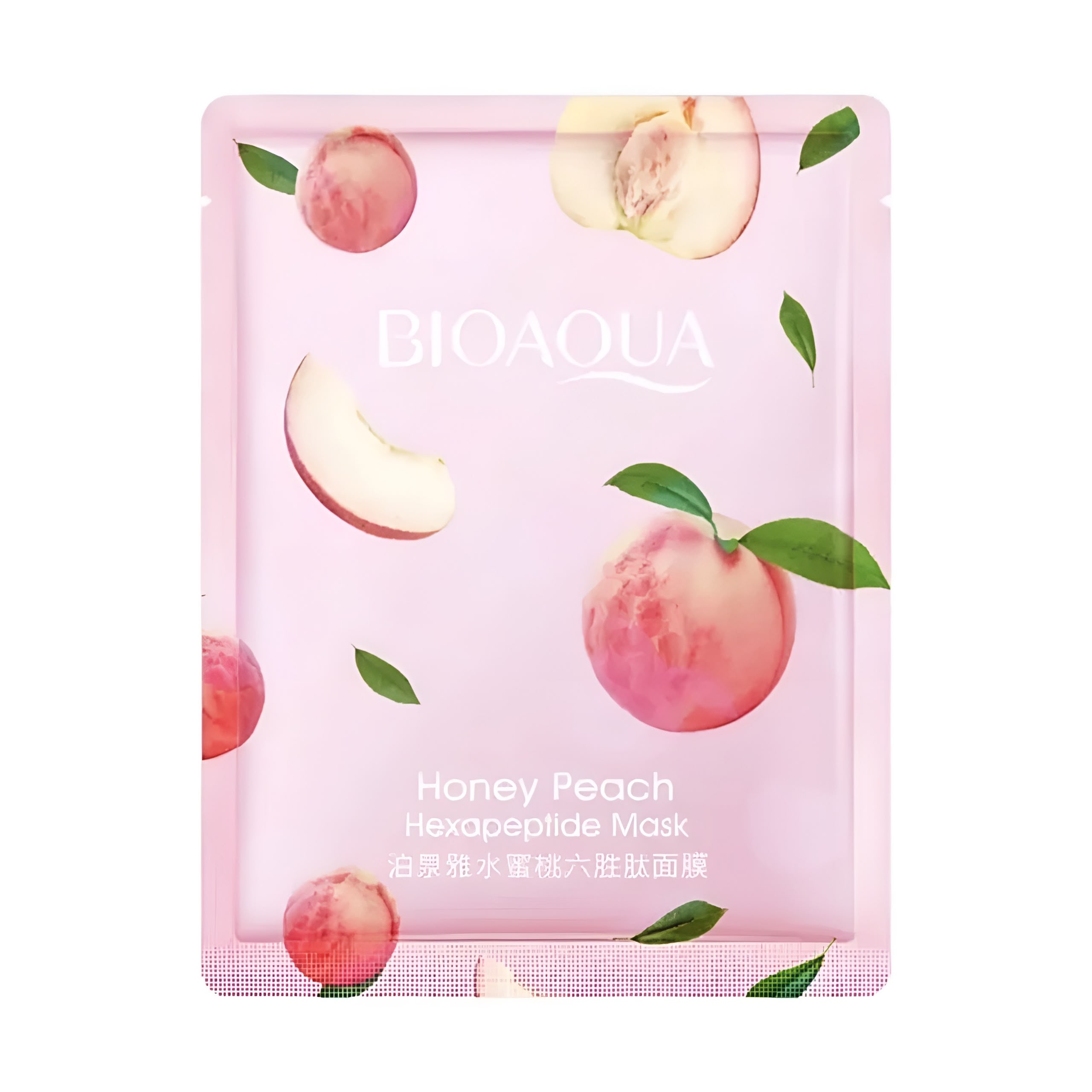 ماسک ورقه‌ای صورت بیواکوا BIOAQUA هلو روشن‌کننده، آبرسان و مرطوب‌کننده (اورجینال)