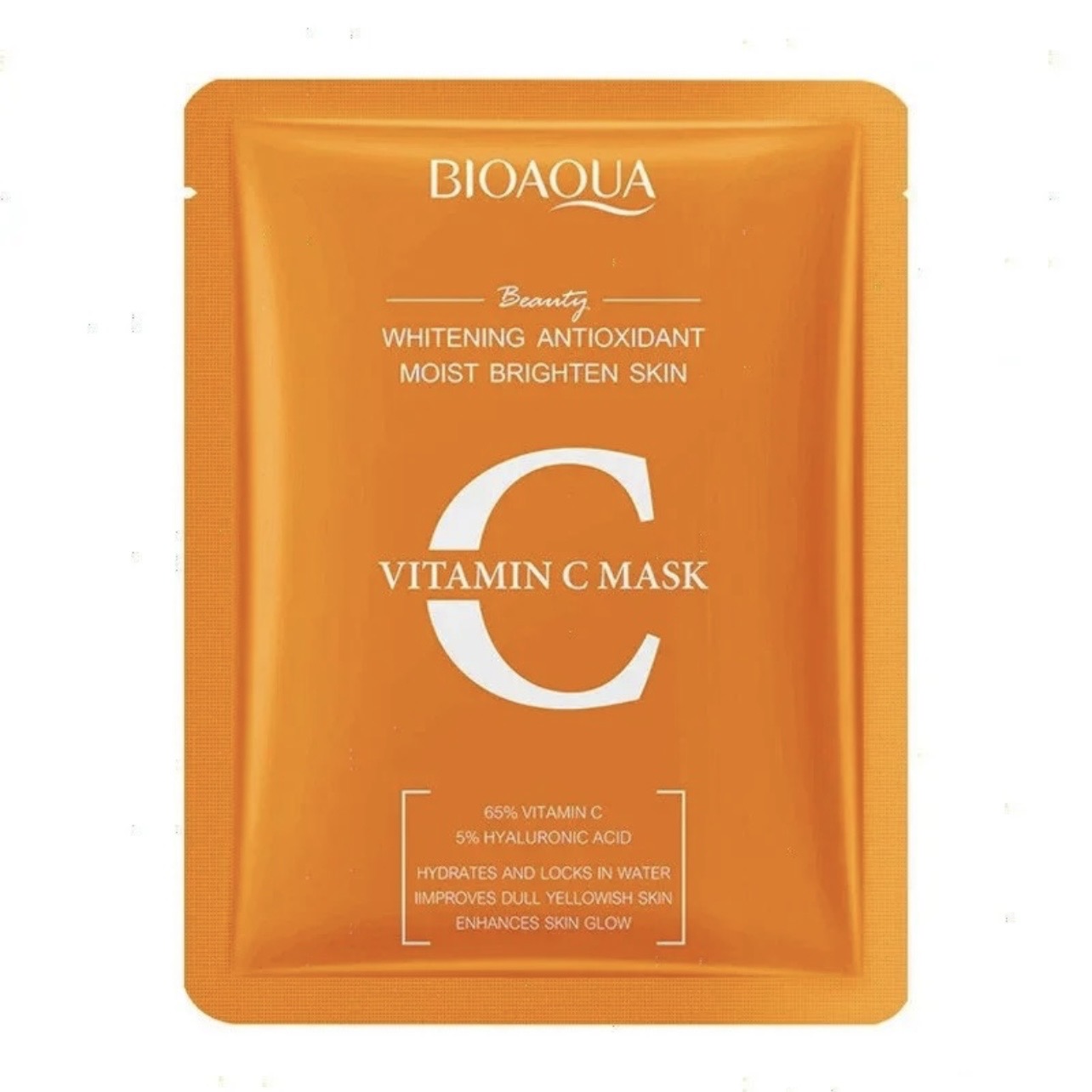 ماسک ورقه‌ای صورت بیواکوا BIOAQUA آنتی اکسیدانروشن‌کننده، آبرسان و مرطوب‌کننده (اورجینال)