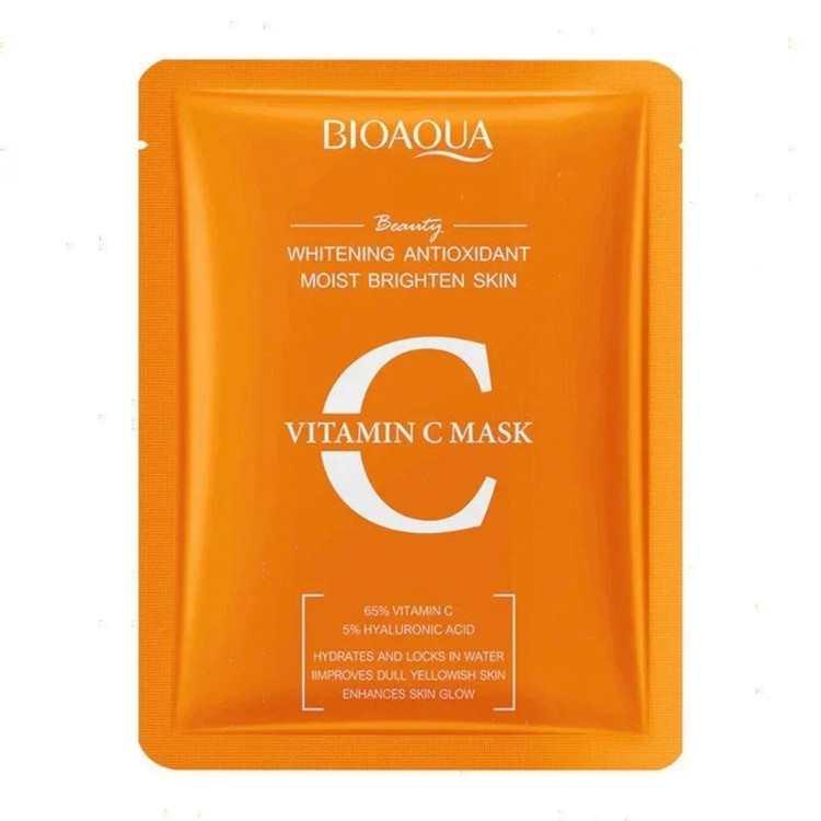 ماسک ورقهای صورت بیواکوا BIOAQUA آنتی اکسیدانروشنکننده، آبرسان و مرطوبکننده (اورجینال)