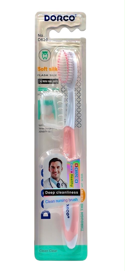 مسواک برند دورکو (Dorco) مدل Soft Silk | مسواک نرم درپوش‌دار مناسب دندان و لثه